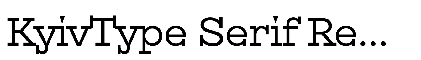 KyivType Serif Regular
